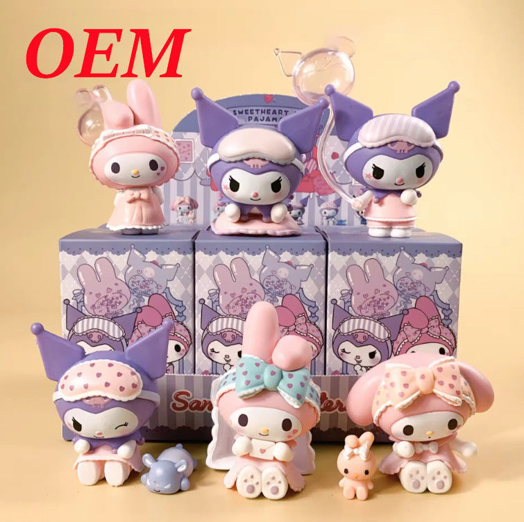 Caja de flores misteriosa figura decoración de habitación encantadora juguetes de plástico pvc caja ciega de suerte