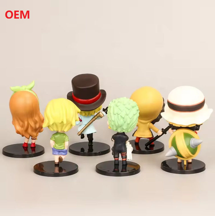 Modelos de dibujos animados Figuras de acción Anime Figuras de juguetes para decoración en color personalizado