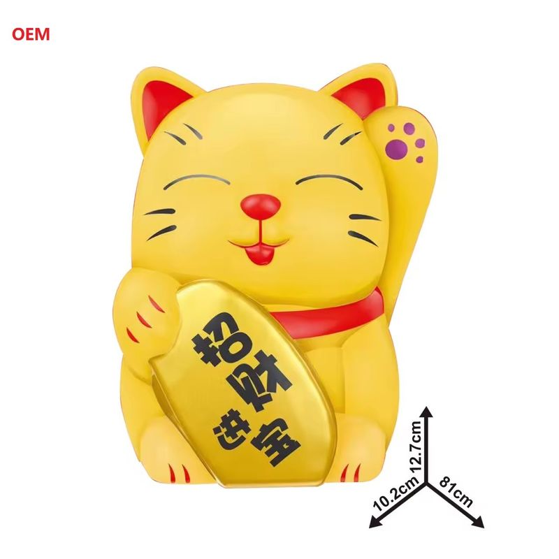 OEM aceptado Lucky Cat Moneda de banco caja de dinero para niños Nota de color personalizada Solo OEM