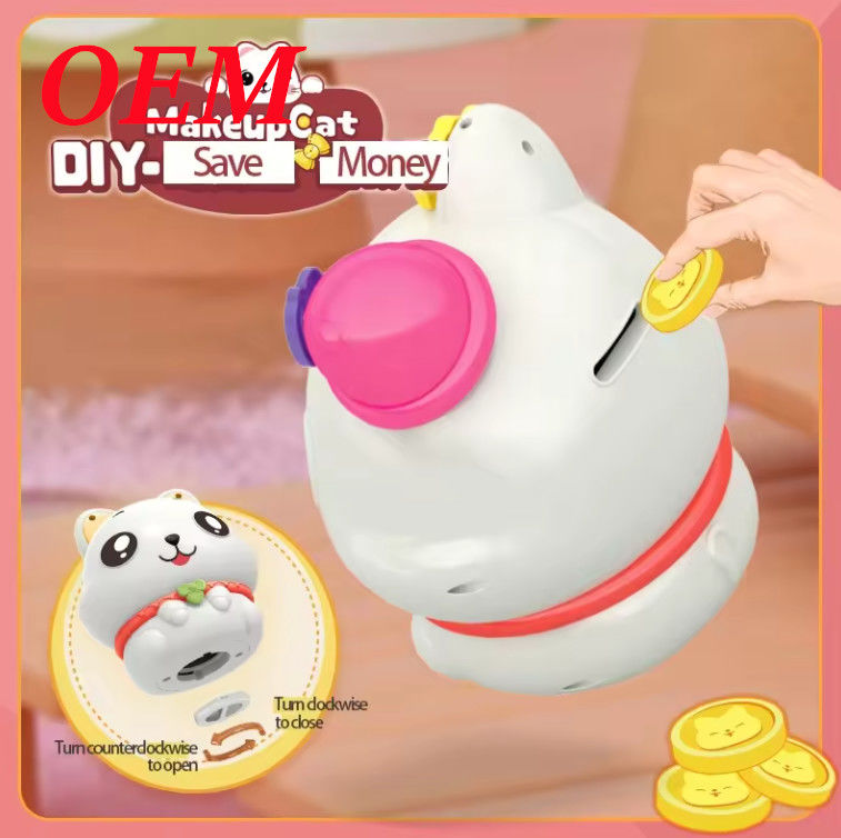 OEM Lovely Piggy Bank Moneda de banco caja de dinero para niños suministrado por el cliente personalizable
