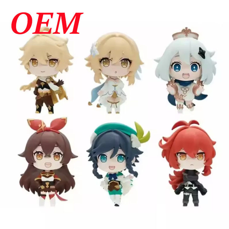 Modelos de dibujos animados Figuras de acción Anime Figuras de juguetes para decoración en color personalizado
