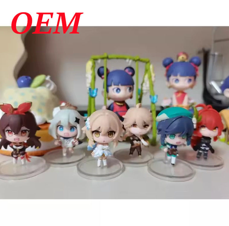 Modelos de dibujos animados Figuras de acción Anime Figuras de juguetes para decoración en color personalizado