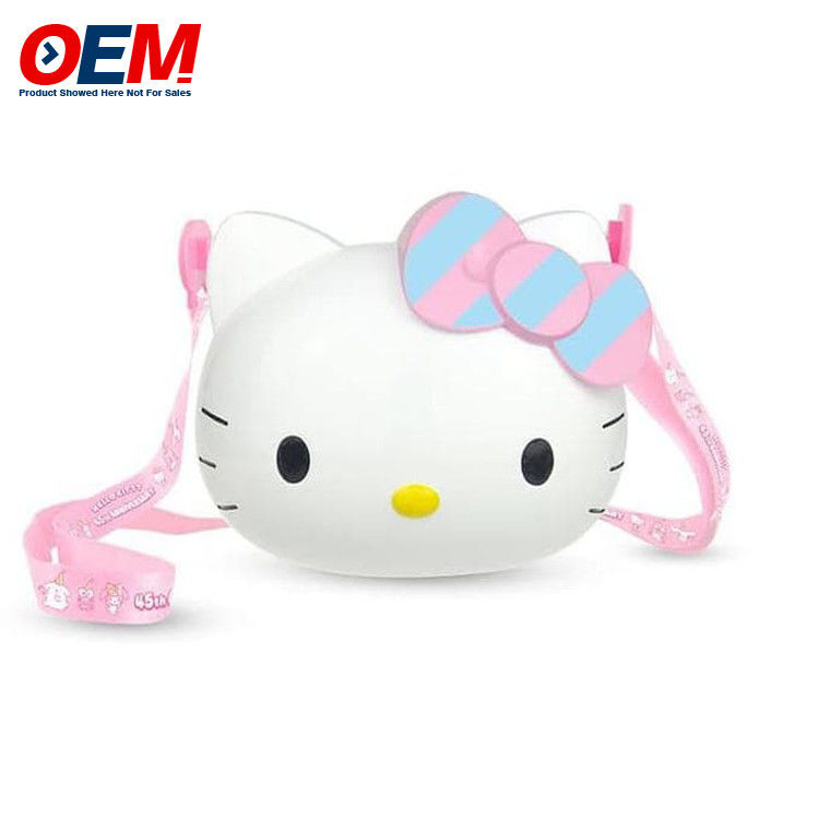 OEM diseño plástico ABS material dibujo animado popcorn cubo / Unicorn Kawaii popcorn cubo