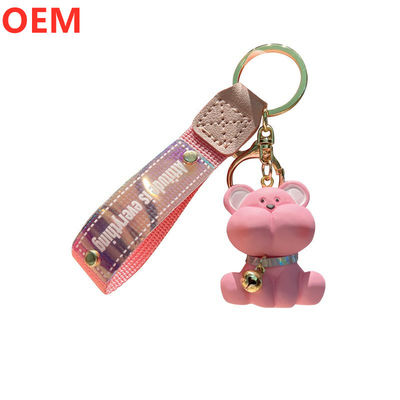 Clavedero de dibujos animados de plástico de PVC personalizado 3D OEM diseño Mini Clavedero de plástico lindo