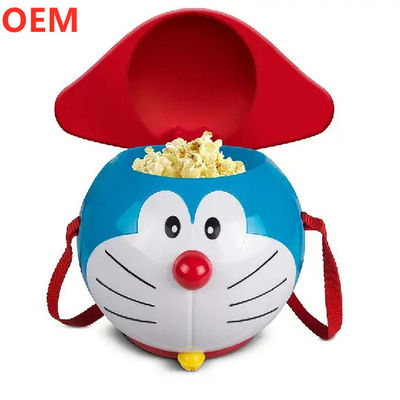 OEM Custom Nuevo estilo 3D lindo dibujo animado plástico popcorn cubo