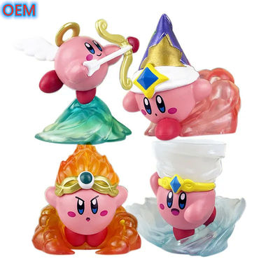 Colección de juguetes de dibujos animados de plástico de PVC 3D, juguetes de figuras de anime lindos personalizados OEM