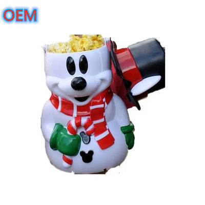 Cartoon Popcorn Bucket Personalización, diseño OEM Bucket de palomitas de maíz de plástico de alta calidad