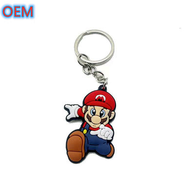 Clavedero suave de plástico de PVC personalizado, OEM personaliza el clavedero suave de dibujos animados de animales
