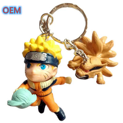Clavedero de acrílico de PVC de cualquier forma personalizado, OEM Diseño 3D Cartoon Anime Clavedero lindo