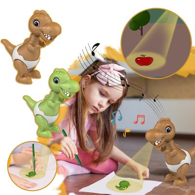 Proyector de diapositivas de dibujos animados LED Proyección de linterna linterna lámpara de antorcha Juguetes para niños