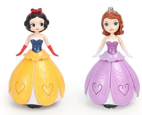 Personalizada Princesa de baile Universal girando Cool Light Music Aisha figura de juguete de plástico