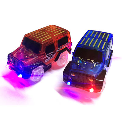 Automóviles de iluminación LED personalizados para pista de carreras de brillo juguete de automóvil electrónico