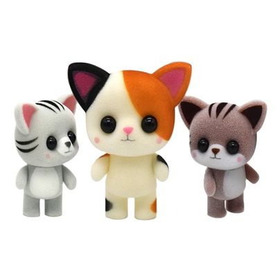 Caja ciega de mini dibujos animados de animales de plástico de plástico