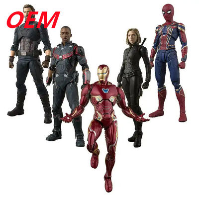 Fabrica de OEM personalizada Spiderman figuras de acción de juguete personalizado película modelo de figura de PVC