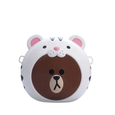 Alturas personalizadas de calidad plástico lindo 3D figura de juguete popcorn cubo para Navidad