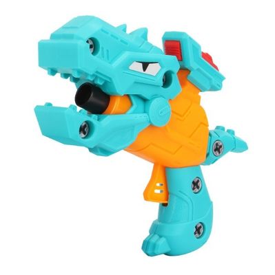 Arma de juguete para niños DIY Desmontaje de bebés Dinosaurio balas blandas armas de juguete EVA esponja rompecabezas modelo de arma ensamblado