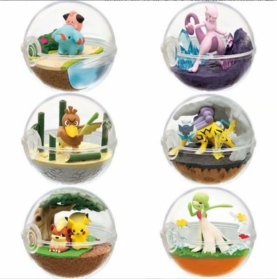 Fabrica Personalizado 3D Nuevo Diseño Re-rento Terrarium Pokeball juguete de colección