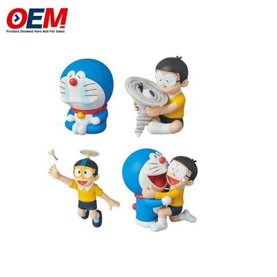 Personalizado Doraemon muñeca juguete de plástico personaje de dibujos animados 3D juguete de PVC personalizado
