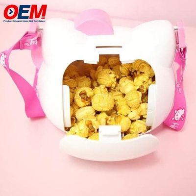 Cubo de palomitas de maíz de plástico personalizado Contenedor de palomitas de maíz de maíz de copa Cubo de diseño 3D Anime figurativo