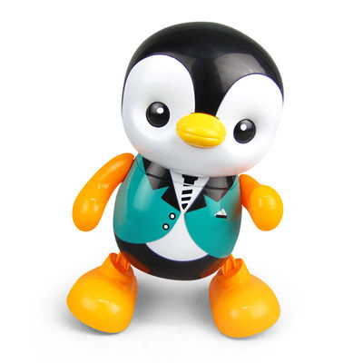 Juguetes personalizados para bebés Swing inteligente y encantador Pingüino de baile Educación Juguete de luz LED