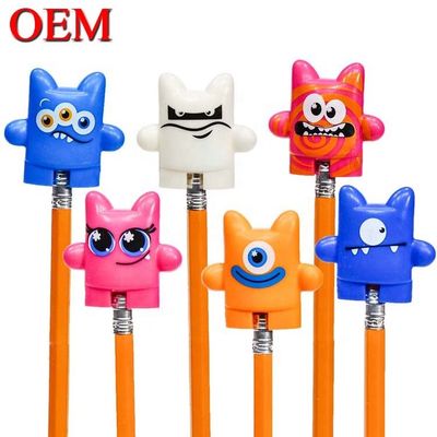 Juguetes personalizados para niños 2023 dibujos animados 3D Divertido Topper de lápiz de PVC Topper de lápiz