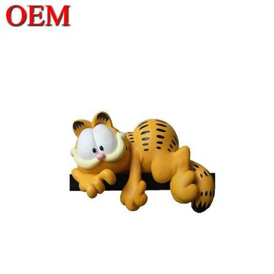 Fabricante OEM Figura de juguete de gato perezoso de plástico personalizado de PVC 3D Anime Inyección Arte juguetes de vinilo