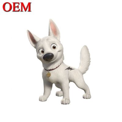 Juguete de película de plástico personalizado Figura de perro Bolt moderno