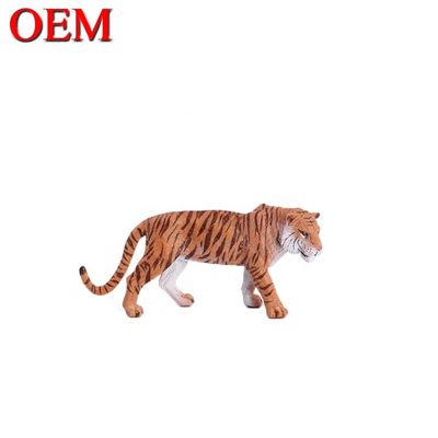 Juguetes educativos personalizados OEM resina PVC juguetes de figuras de animales tigre oem juguete pvc