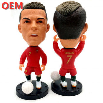OEM Personalizado Popular 3D de plástico Jugadores de fútbol Figuras de acción personalizado de PVC figura