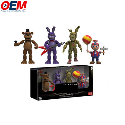 Personalizado OEM Venta caliente Nueva llegada Cinco noches en Freddy Figuras de acción 4pcs/paquete FNAF Juguete Modelo Figura de acción de PVC