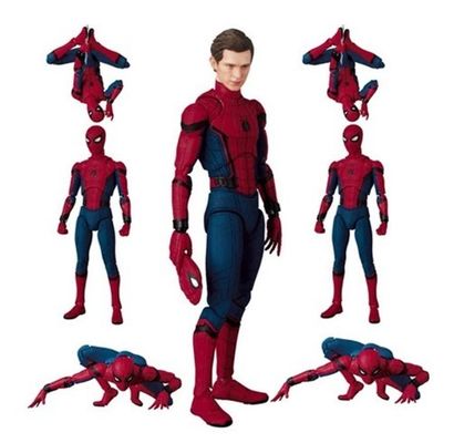 Personalizado de alta calidad 15cm Hombre Araña juguetes Tom Holland PVC Action Figure Spiderman Colección juguete con caja
