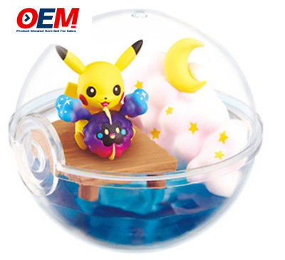 OEM 3D Nuevo diseño Re-ment Terrarium Pokeball Colección de juguetes personalizados de dibujos animados de PVC