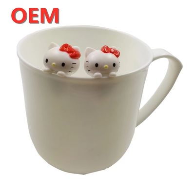 Fabricante de juguetes personalizados de figuras OEM personalizado gato gato Mini Cup dibujos animados de figuras de juguetes personalizado su propio diseño de juguete