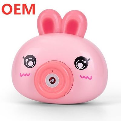 OEM personalizado 3D Mini dibujos animados de mano máquina de soplar burbujas portátil