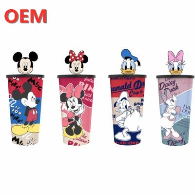 OEM Taza de paja personalizada Taza de bebida de dibujos animados FAMA Factory