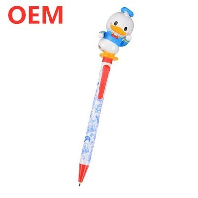 Personalizado Eco-amigable personajes de dibujos animados pluma de plástico