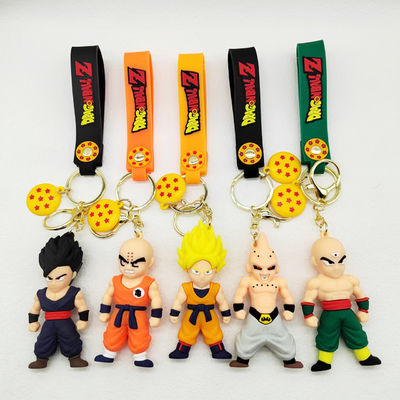 OEM dibujos animados 3D Kawaii Sun Wukong anime llavero personalizado 3D dibujos animados Pvc llavero