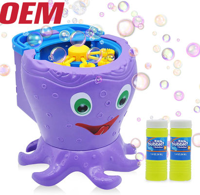 Nuby Bath Octopus Bubble Machine hecho automático fabricante de burbujas con 2 soluciones OEM soplador de burbujas para niños