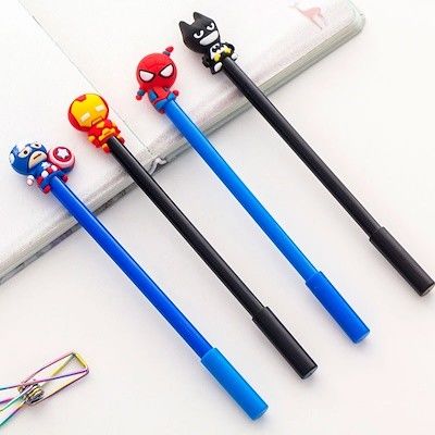 Personalizado Cool 3D dibujos animados figura de juguete bolígrafo cabeza de pluma Toppers niños juguete bolígrafo