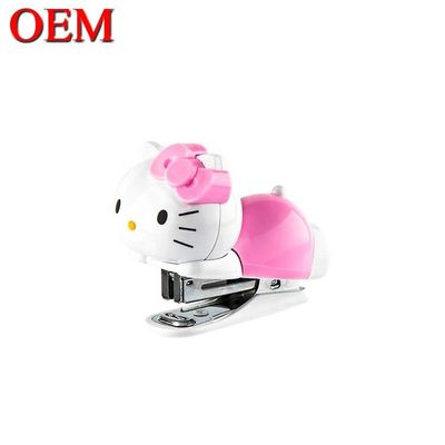 Plastico personalizado lindo gatito gatoAnimal forma de oficina Stapler/School Stapler para los estudiantes