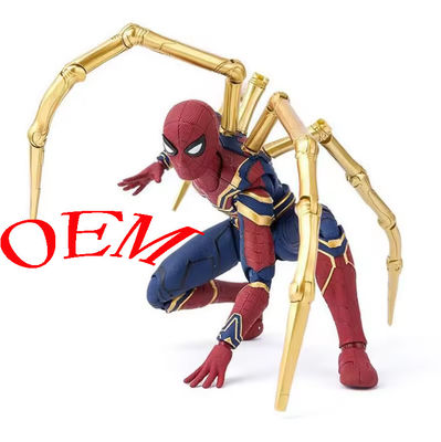 Hombre araña personalizado Figura de acción de plástico Hombre araña Modelo coleccionable de 15 cm Hombre araña Figura de modelo