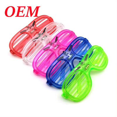 Led Flashing Heart Shape Plastic Glasses Light Up Toys Glowing Party Glasses