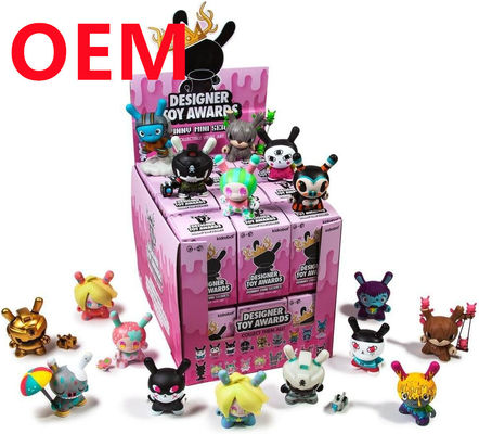 Figurinas de plástico personalizadas de 5 cm de altura hechas con 24 diseños muñecas de PVC juguetes de caja ciega OEM