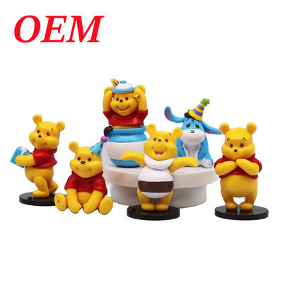 Caja ciega Pvc Animal Bear Misterio de Acción Amigo 6-piece conjunto de figuras