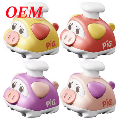Niños juguete de plástico personalizado / PVC empujar y ir coche juguete duradero seguro