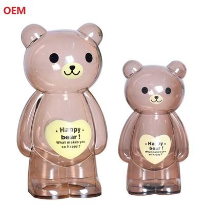 Caja de dinero de Happy Bear Coin Bank para niños suministrada por la sorpresa del cliente