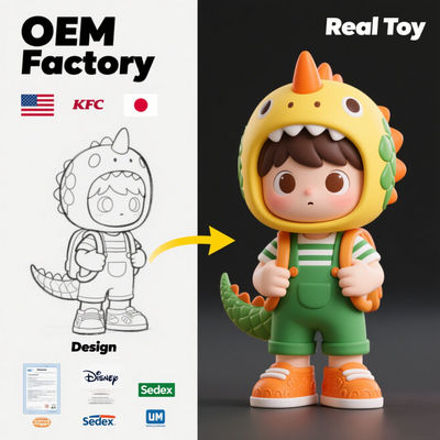 Figura de PVC de juguete de plástico personalizado con escultura digital 3D MOQ 5000PCS y tamaño personalizado